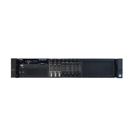 Dell PowerEdge R730 8-bay Server 2x 2650 V4 =24 Cores H730 64GB 3x trays +Rails +Bezel