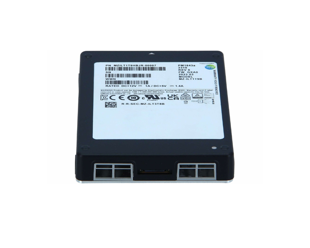 Samsung 1.92TB Solid State Drive 2.5" Internal SAS 12Gb/s PM1643a
