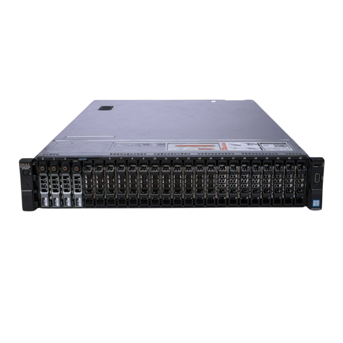 Dell PowerEdge R730 16-bay Server 2x E5-2690 V3 2.6GHz=24 Cores H730 256GB RAM 4x trays