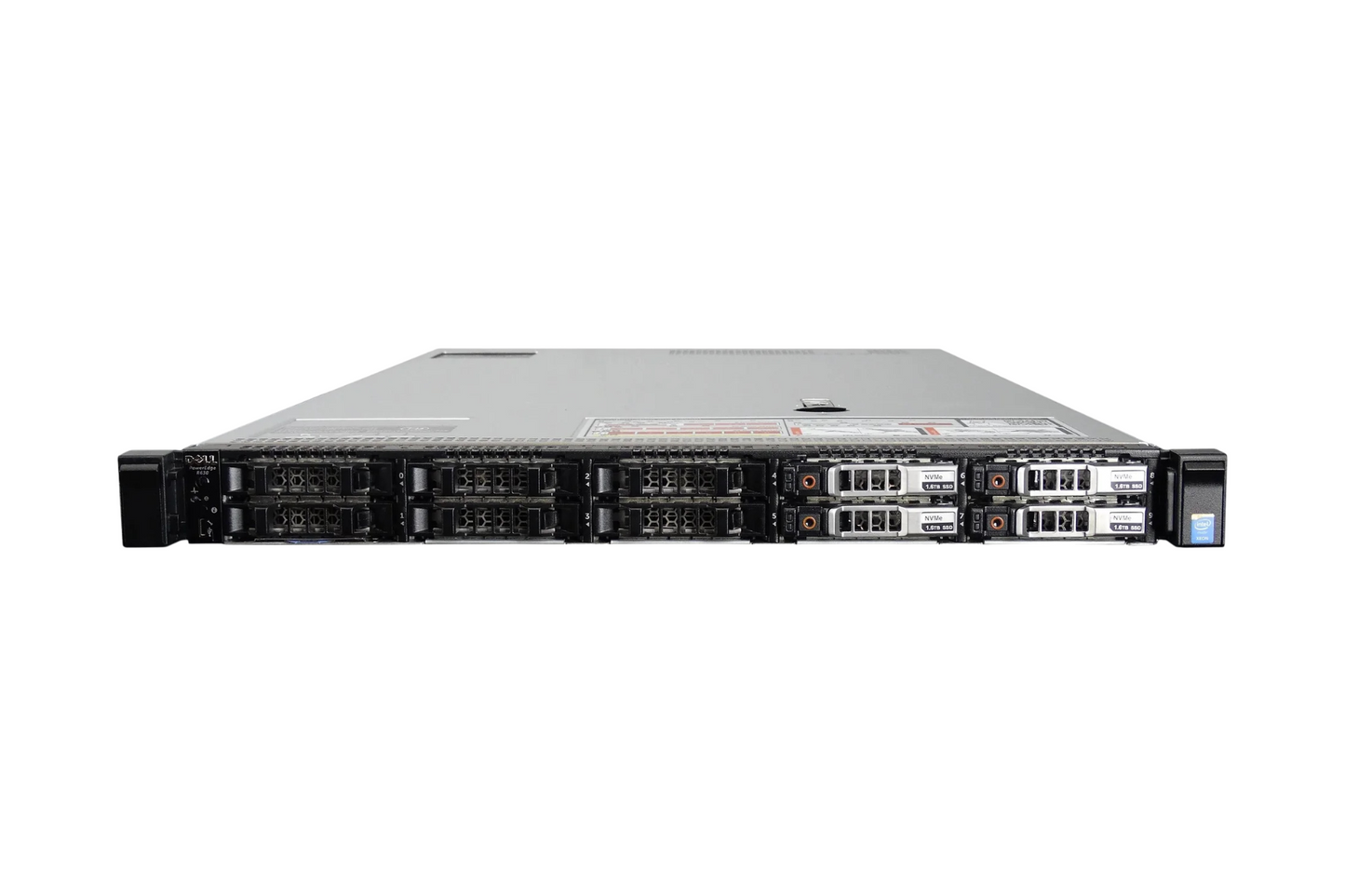 Dell PowerEdge R630 10-bay Server 2x E5-2660 V3 = 20 Cores H730 32GB RAM Rails 4x RJ45