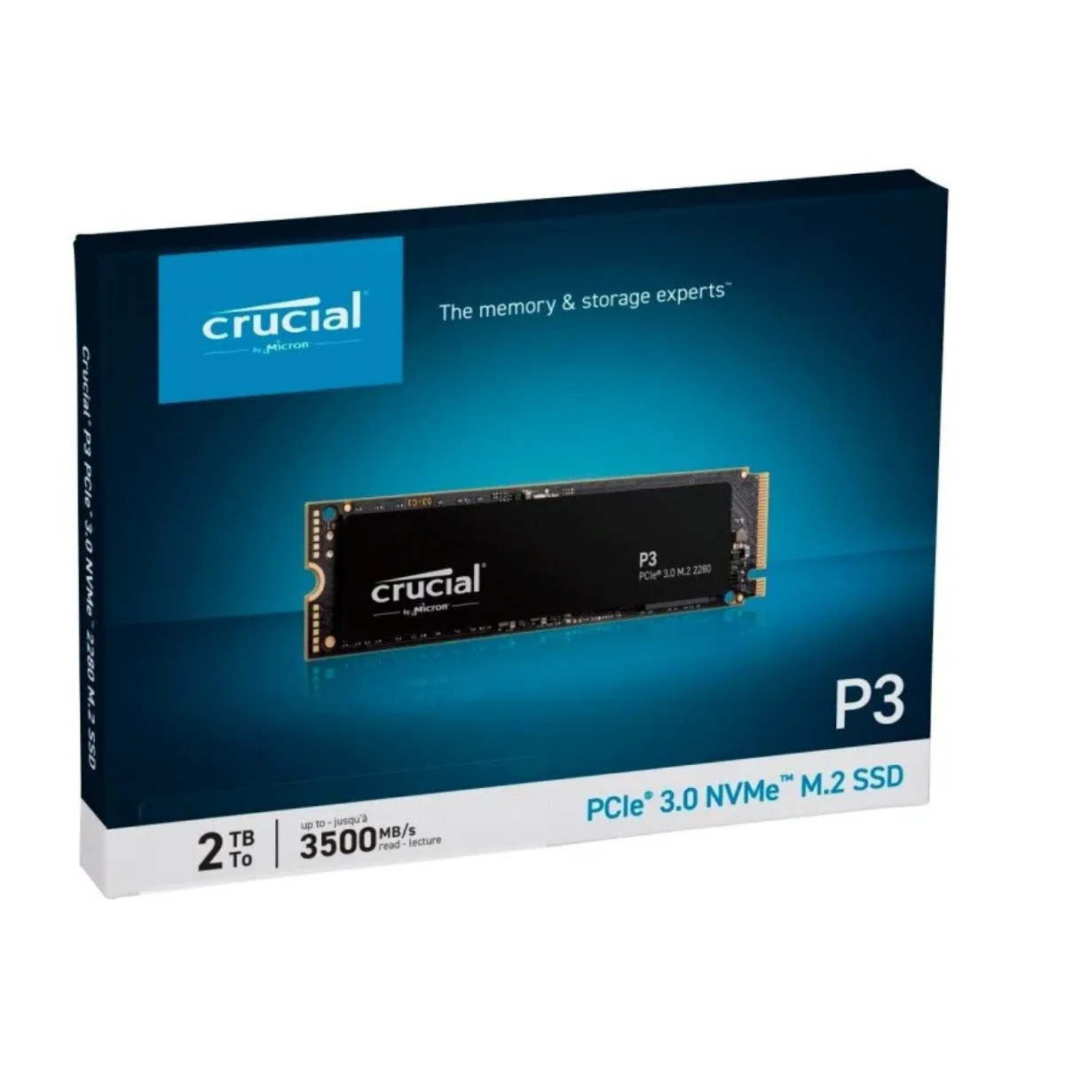 Crucial P3 Plus Gen4 2TB Solid State Drive 3D NAND M.2 Internal PCIe NVMe 3.0 CT2000P3PSD8