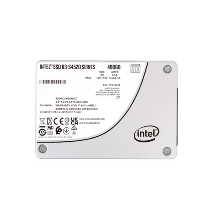 Intel D3-S4520 480GB Solid State Drive 2.5" Internal SATA 6Gb/s SSDSC2KB480GZR