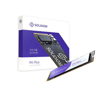 Solidigm P41 Plus Series 512GB Solid State Drive NVMe 3D NAND M.2 Internal PCIe 4.0 x4 SSDPFKNU512GZX1