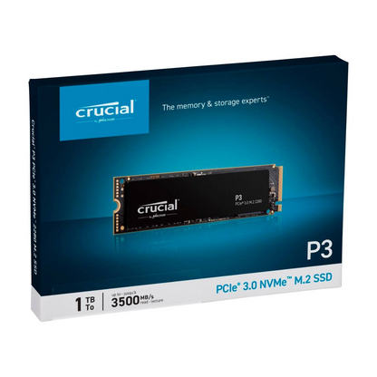 Crucial P3 Plus Gen4 1TB Solid State Drive 3D NAND M.2 Internal PCIe NVMe 3.0 CT1000P3PSD8