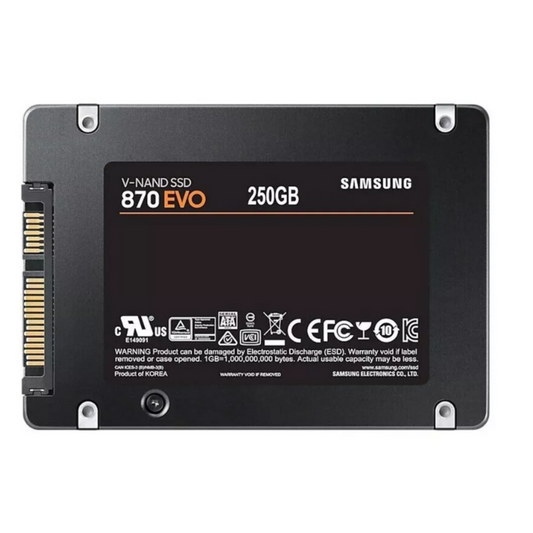 Samsung Evo 870 1TB Solid State Drive 2.5" Internal SATA 6Gb/s MZ-77E1T0E