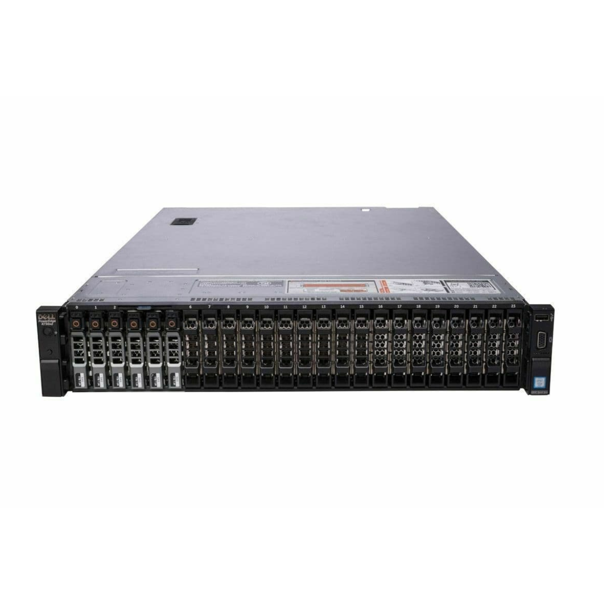 Dell PowerEdge R730XD 24-bay Server 2x E5-2690 V4 =28 Cores H730 96GB RAM 12x trays